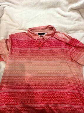 Yatta Golf Polo - Sunrise Tribal Print Size XL